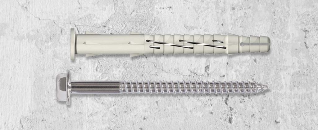 Tarugo Nylon + Tornillo Cab. Hexagonal