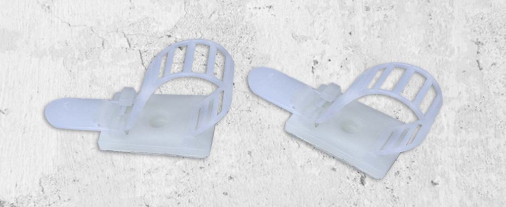 Amarra Cables de Nylon, Adhesivo y Ajustable