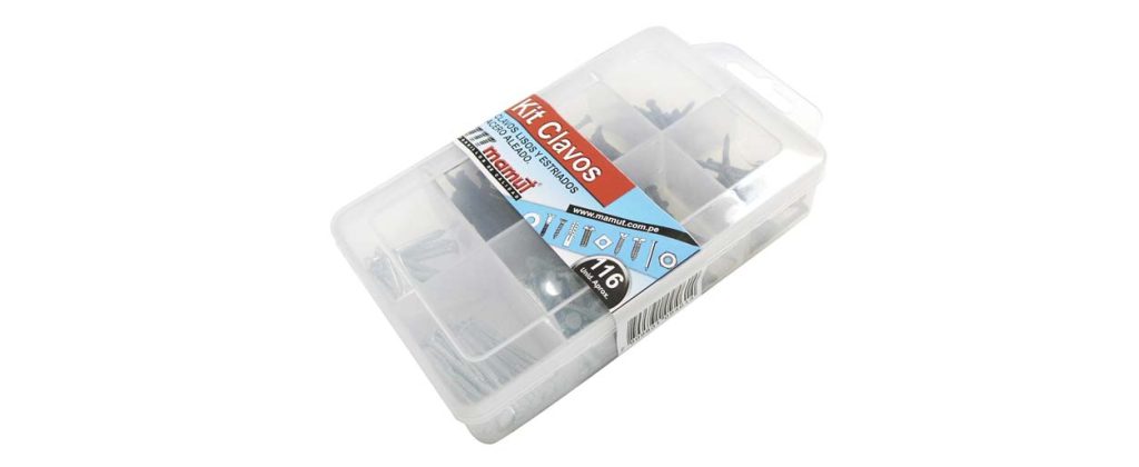 Caja Plástica de Clavos Templados