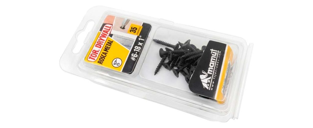 Blister Tornillo Volcanita Rosca Metal