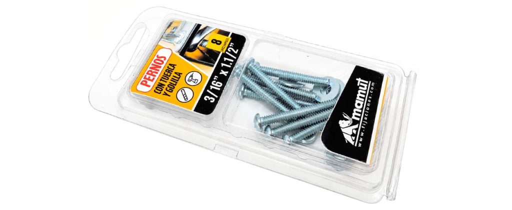 Blister Perno Cocina + Tuerca + Golilla