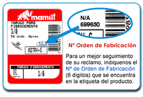 Ejemplo de orden de fabricación